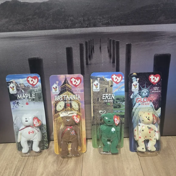 Ty Beanie Babies Bears Collection - Maple, Britannia, Erin, Glory - Picture 2 of 13